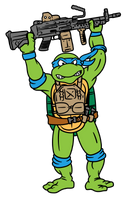 Tmnt // T-Shirt & Sticker Pack Bundle