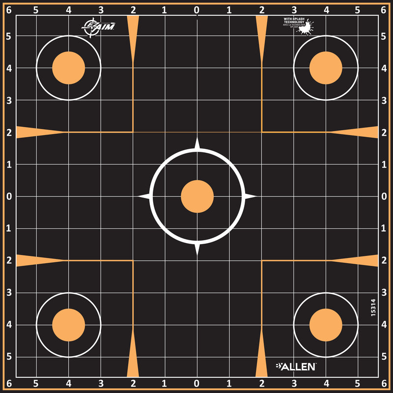 Ez Aim 12"X12" Sight-In 5Pk