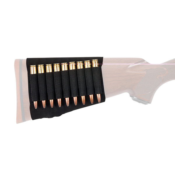 Holder-Rfl Cartridge Buttstock Black