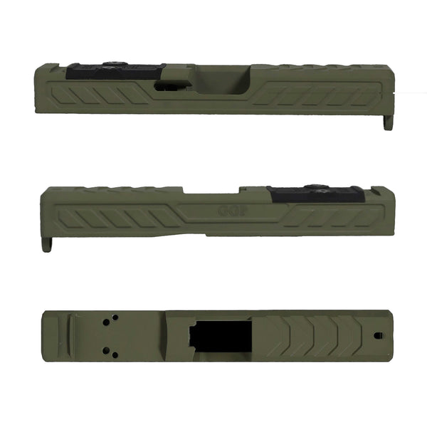 Slide For Glock 19 Gen5 Rmr V6 Olive Drab Green