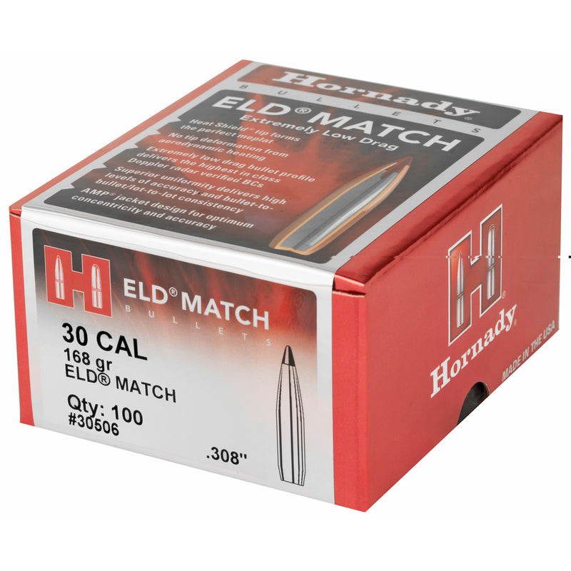 Eld-M 30Cal .308 168Gr 100Ct