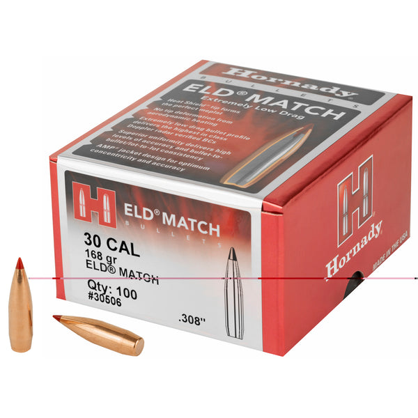 Eld-M 30Cal .308 168Gr 100Ct