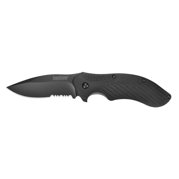 Clash 3.1" Black Serrated