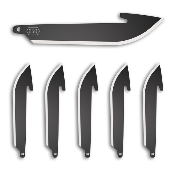 Od Edge Drop-Pt 2.5" Blade 6Pk Black