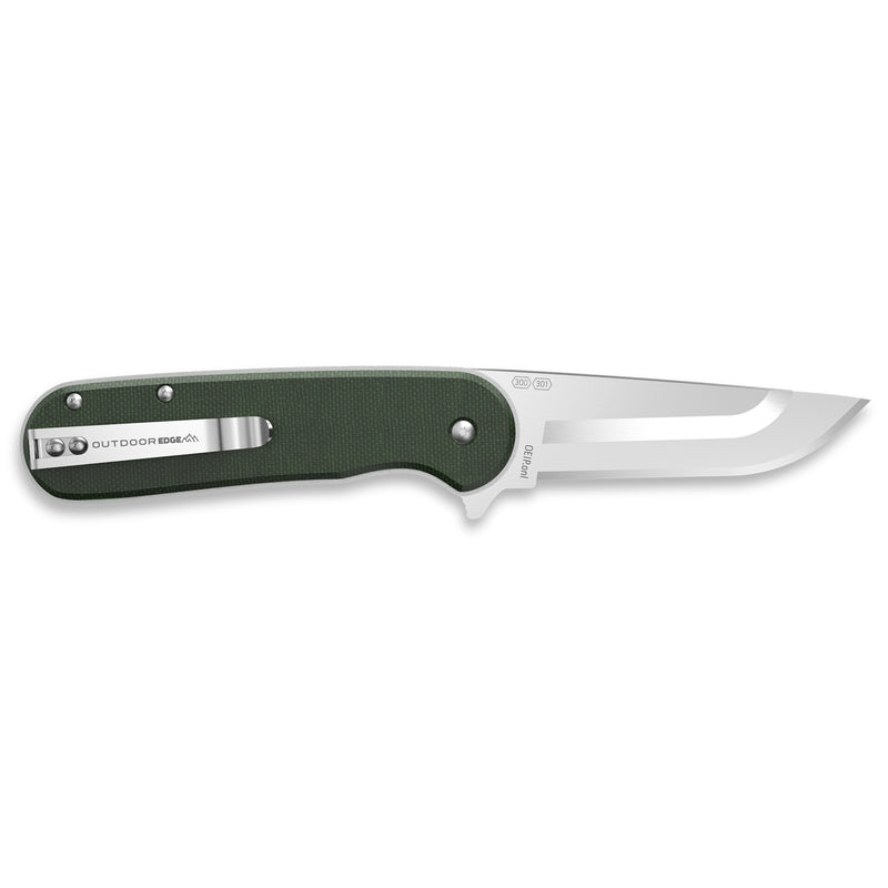 Od Edge Razor Vx3 Micarta Green Stainless Steel