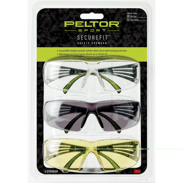 Securefit 400 Eye Prot 3-Pack