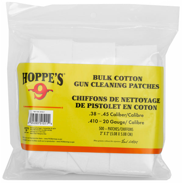 Cleaning Patch 38-45Cal 500Pk