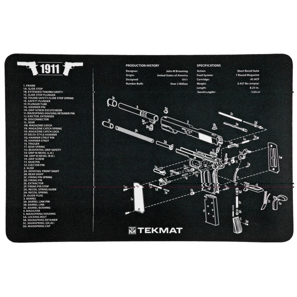 Pistol Mat 1911 Black