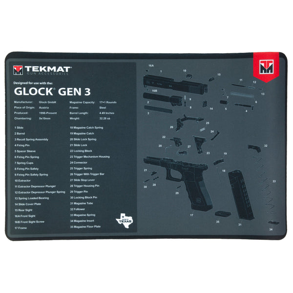 Pistol Mat For Glock Gen3