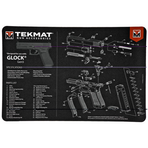 Pistol Mat For Glock G5