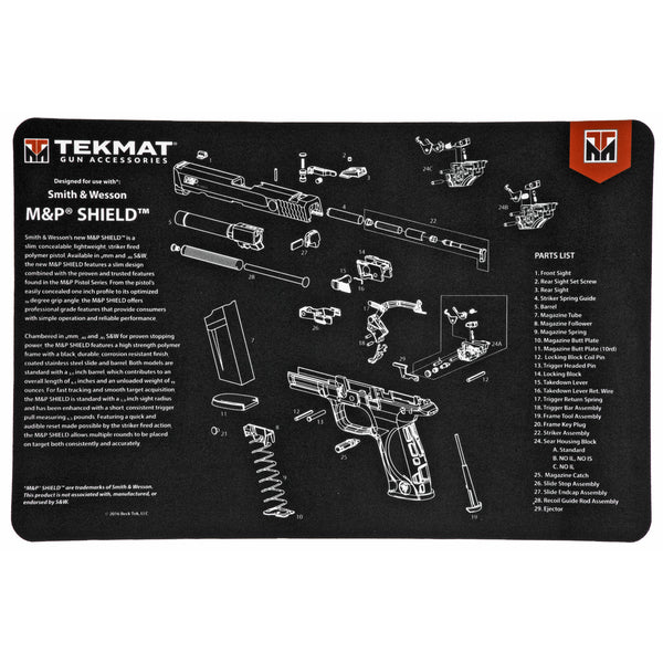 Pistol Mat S&W M&P Shield Black