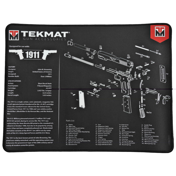 Ultra Pistol Mat 1911 Black