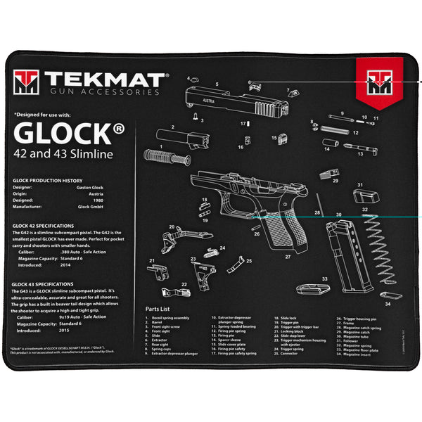 Ultra Pistol Mat For Glock 42 / 43