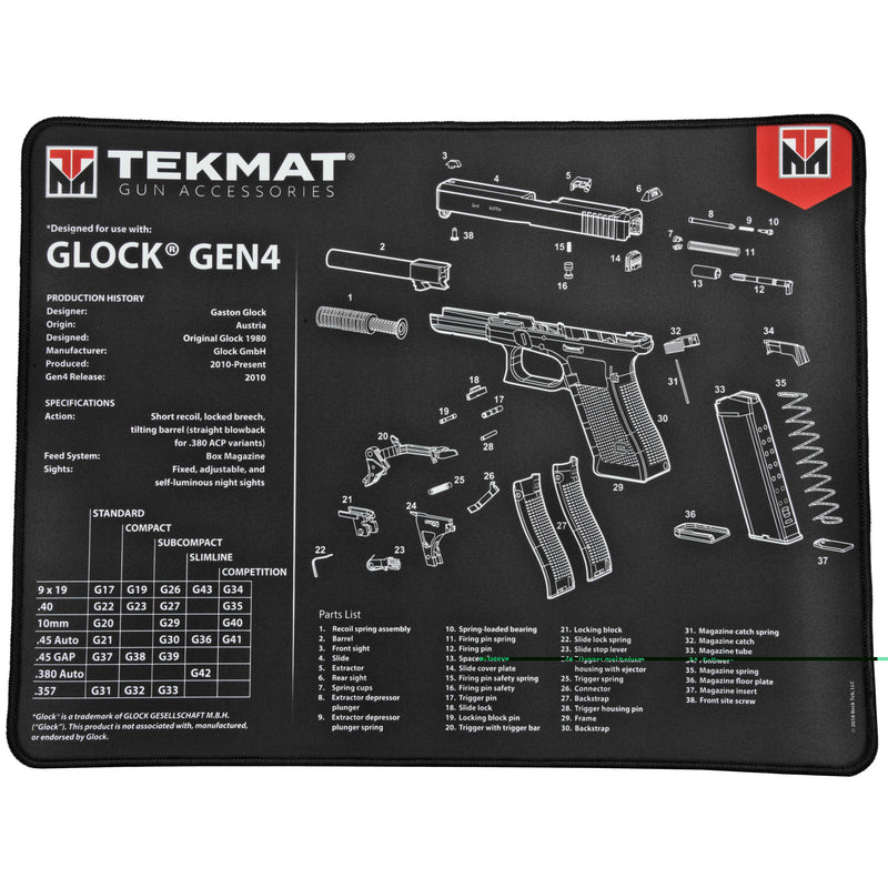 Ultra Pistol Mat For Glock Gen4