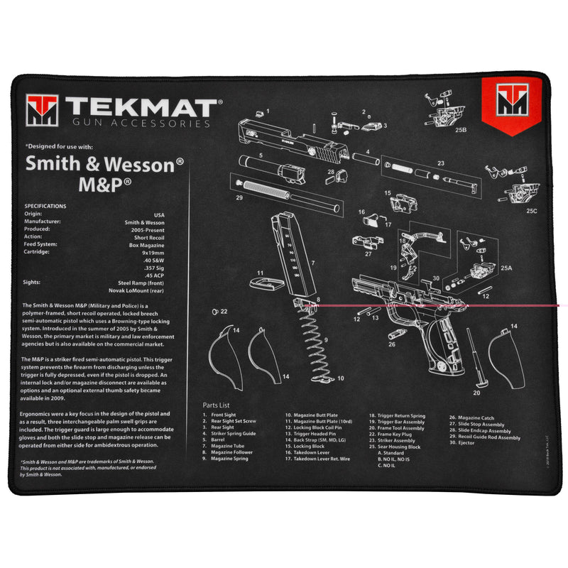 Ultra Pistol Mat S&W M&P Black