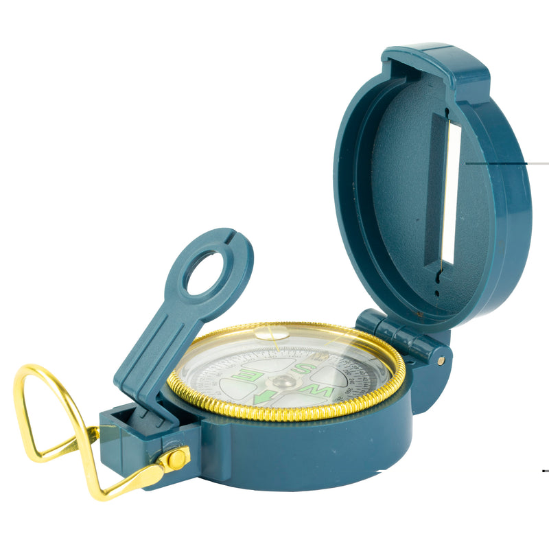 Lensatic Compass Blue