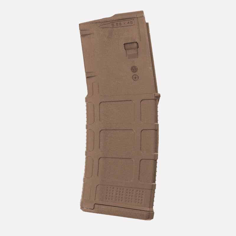 Magpul PMAG 30 AR/M4 GEN M3 magazine in MCT (Medium Coyote Tan) color – side view
